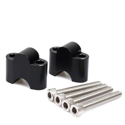 Barren Für ZONSEN YOMI125 Motorräder Lenker Höhe Um 30MM Erhöhen Kit Mount Adapter(Schwarz) von KJCDSLFCSD