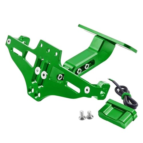 FÜR RC 8 RC8 RC 8 R 2009 2010-2023 2022 2021 2020 2009 2008 Einstellbar Mit Licht Motorrad Lizenz Nummer Platte Halter Halterung(Grün) von KJCDSLFCSD