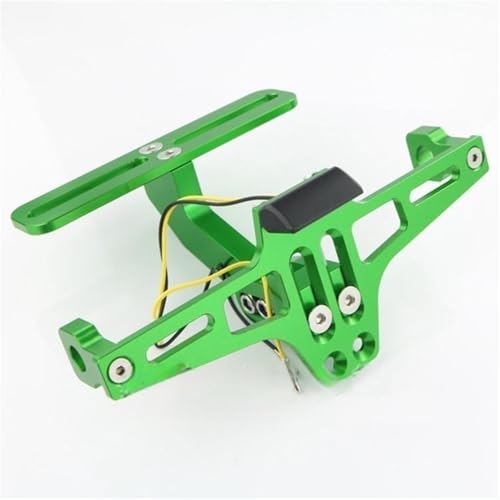 Für CFMOTO 250NK NK250 Short Tail Kennzeichenhalter Einstellbarer Heckspoilerhalter(Grün) von KJCDSLFCSD