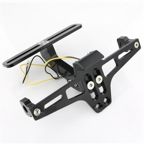 Für CFMOTO 250NK NK250 Short Tail Kennzeichenhalter Einstellbarer Heckspoilerhalter(Schwarz) von KJCDSLFCSD