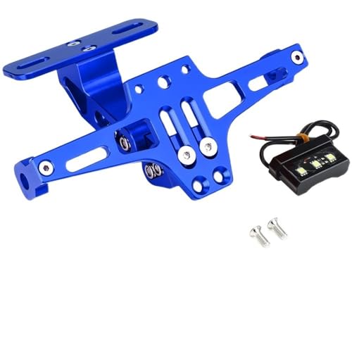 Für FORCE155 FORCE175 Short Tail Kennzeichenhalter Einstellbarer Heckspoilerhalter(Blau) von KJCDSLFCSD