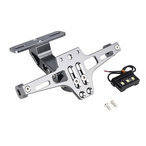 Für FORCE155 FORCE175 Short Tail Kennzeichenhalter Einstellbarer Heckspoilerhalter(Silber) von KJCDSLFCSD