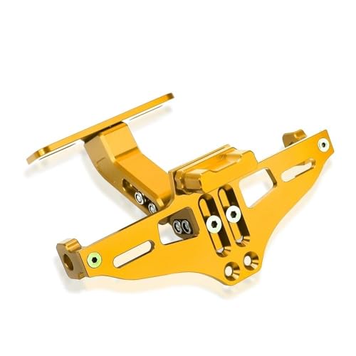 Motorrad-Heck-Lizenznummernschild-Halterung Für VTX1300C VTX 1300 C 2004 2005(Gold) von KJCDSLFCSD