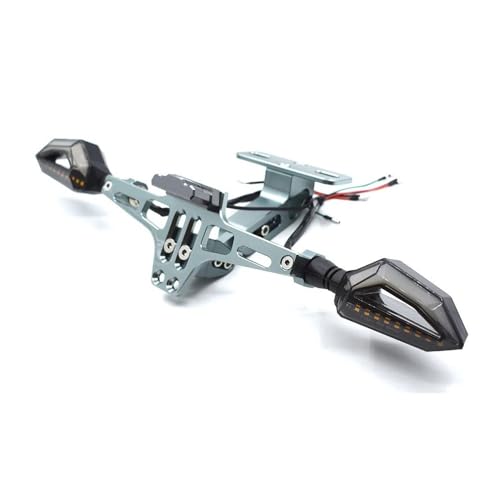 Motorrad Kennzeichen Halterung CNC Aluminium Legierung Mit Licht Für MT01 MT03 MT07 MT09 FZ07 FZ09 MT10 MT25 FZ1 FZ8(Titan) von KJCDSLFCSD