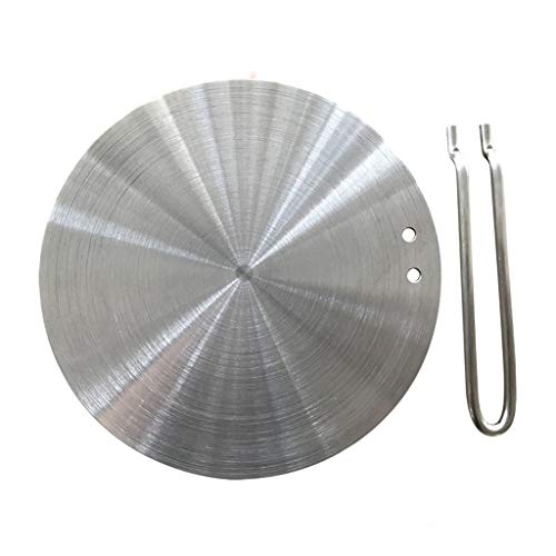 Heat Diffuser Simmerplatte Edelstahl mit Hand Induktion Adapterplatte für Gasherd Glas Herd Konverter Induktionsherd Thermoplatte von KJDKNC