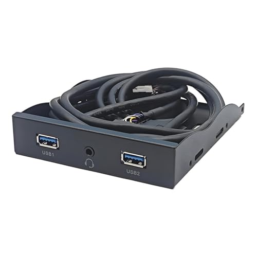 KJDKNC 3 5-Zoll USB 3.2 Gen1 3 5-mm Kopfhörerschnittstellen Der Vorderseite Für Schnelle Datenübertragung Und Einfache Installation von KJDKNC