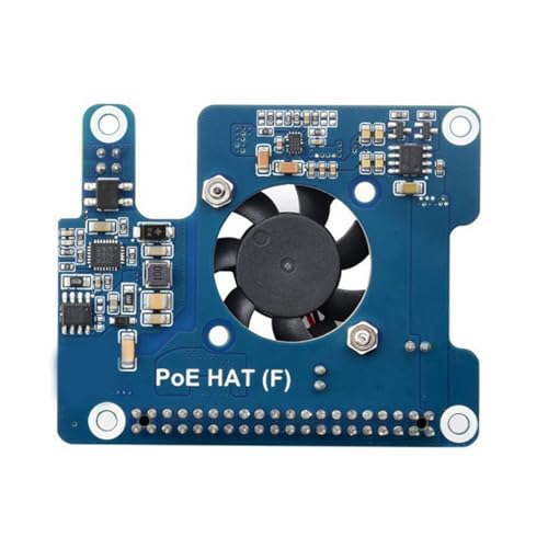 KJDKNC PoE Hat für RPI 5 mit Lüfter und Rack-montiertem 802.3af/at Over Ethernets Expansion Power Over Ethernets Modul für RPI 5 KJDKNC PoE Hat für RPI 5 mit Lüfter und Rack-montiertem 802.3af/at Over Ethernets Expansion Power Over Ethernets Modul für RPI 5 von KJDKNC