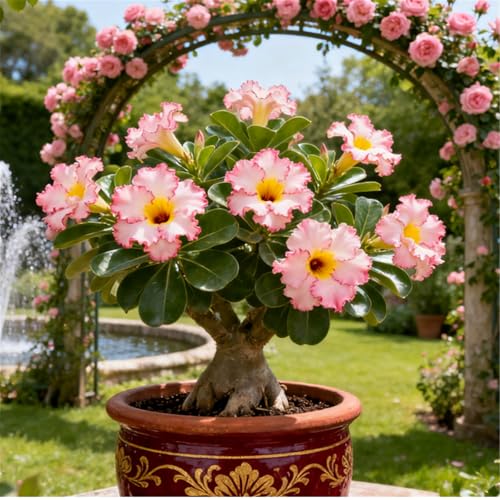 KJERTIZCVB Mehrjährige winterharte Wüstenrose/Winterharte Staude/Seltene Wüstenrosenknolle/Vintage Dekoration/Geringer Wartungsaufwand-1 Rhizome.-I KJERTIZCVB Mehrjährige winterharte Wüstenrose/Winterharte Staude/Seltene Wüstenrosenknolle/Vintage Dekoration/Geringer Wartungsaufwand-1 Rhizome.-I von KJERTIZCVB