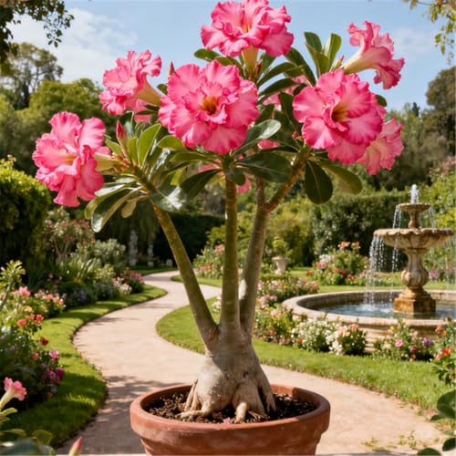 KJERTIZCVB Mehrjährige winterharte Wüstenrose/Winterharte Staude/Seltene Wüstenrosenknolle/Vintage Dekoration/Geringer Wartungsaufwand-4 Rhizome.-D KJERTIZCVB Mehrjährige winterharte Wüstenrose/Winterharte Staude/Seltene Wüstenrosenknolle/Vintage Dekoration/Geringer Wartungsaufwand-4 Rhizome.-D von KJERTIZCVB