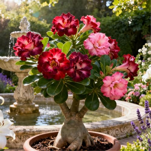 KJERTIZCVB Mehrjährige winterharte Wüstenrose/Winterharte Staude/Seltene Wüstenrosenknolle/Vintage Dekoration/Geringer Wartungsaufwand-5 Rhizome.-H KJERTIZCVB Mehrjährige winterharte Wüstenrose/Winterharte Staude/Seltene Wüstenrosenknolle/Vintage Dekoration/Geringer Wartungsaufwand-5 Rhizome.-H von KJERTIZCVB