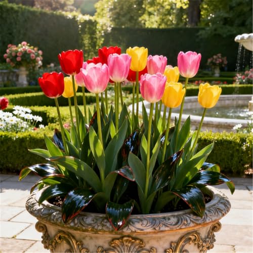 KJERTIZCVB Seltene Tulpen/winterharte mehrjährige Gartendekoration/Balkonblumenspiegel gestalten-8 PCS-G KJERTIZCVB Seltene Tulpen/winterharte mehrjährige Gartendekoration/Balkonblumenspiegel gestalten-8 PCS-G von KJERTIZCVB