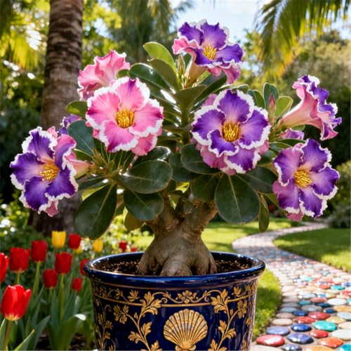 Schnellwachsende/seltene/Wüstenrose/winterharte Wüstenrosenknollen/winterharte Staude für schöne Innen- und Außenbepflanzung-3 Rhizome.-I Schnellwachsende/seltene/Wüstenrose/winterharte Wüstenrosenknollen/winterharte Staude für schöne Innen- und Außenbepflanzung-3 Rhizome.-I von KJERTIZCVB