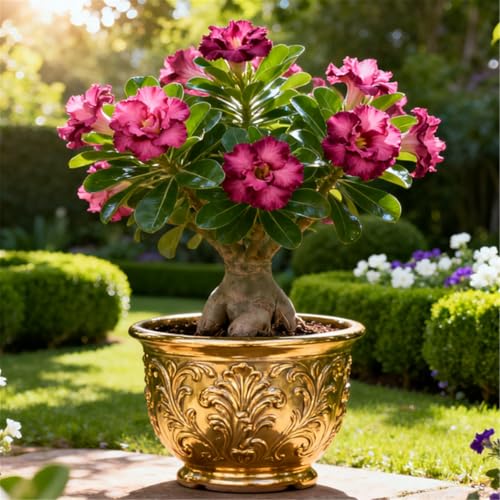 Schnellwachsende/seltene/Wüstenrose/winterharte Wüstenrosenknollen/winterharte Staude für schöne Innen- und Außenbepflanzung-5 Rhizome.-B Schnellwachsende/seltene/Wüstenrose/winterharte Wüstenrosenknollen/winterharte Staude für schöne Innen- und Außenbepflanzung-5 Rhizome.-B von KJERTIZCVB
