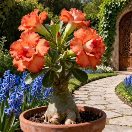 Schnellwachsende/seltene/Wüstenrose/winterharte Wüstenrosenknollen/winterharte Staude für schöne Innen- und Außenbepflanzung-5 Rhizome.-C Schnellwachsende/seltene/Wüstenrose/winterharte Wüstenrosenknollen/winterharte Staude für schöne Innen- und Außenbepflanzung-5 Rhizome.-C von KJERTIZCVB