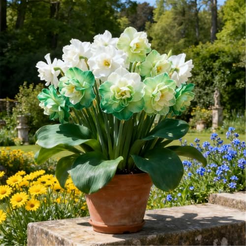 Seltene Narzissen/Stark duftend/Winterharte Narzissen/Dekorative Zimmerpflanze/Langlebige Schnittblume/Pflegeleicht/Kräftige Stiele-2 PCS-J Seltene Narzissen/Stark duftend/Winterharte Narzissen/Dekorative Zimmerpflanze/Langlebige Schnittblume/Pflegeleicht/Kräftige Stiele-2 PCS-J von KJERTIZCVB