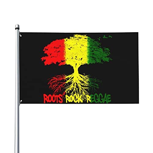 KJHBVND Rasta Reggae Rastafarian Löwe Outdoor Dekorative Gartenflagge 90 x 150 cm, langlebig und lichtbeständig, für den Innen- und Außenbereich, Rasen, Garten, Innenhof, Banner, klassische Flagge von KJHBVND