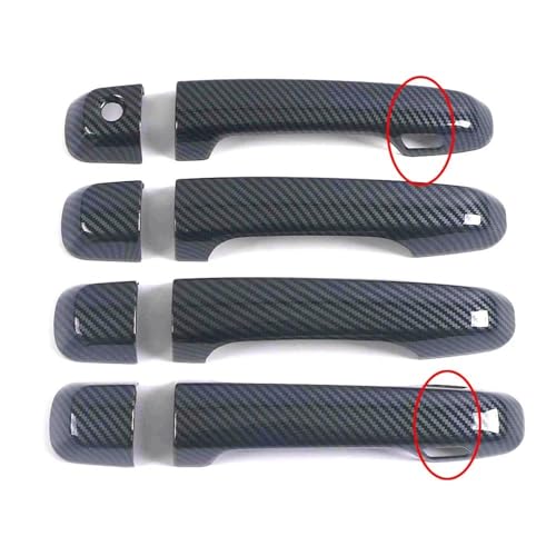 KJHOPY Außenteile Für Toyota Für 4Runner 2010 2022 Autotürgriffabdeckung Verkleidungsschutzaufkleber Zubehör(Style 2) von KJHOPY