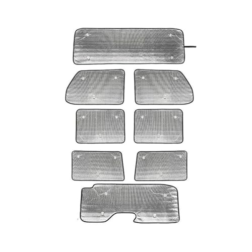 KJHOPY Auto Fenster Sonnenblende Windschutzscheibe Sonnenschirm Abdeckung Isolierung Pad Für Jeep Für Wrangler JL 2018 2019 2020 2021 2022(Style 2) von KJHOPY