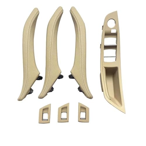 KJHOPY Auto Links Rechts Innen Tür Armlehne Griff Montage Für BMW 5 Series F10 520i 523i 528i 535i(RHD Beige) von KJHOPY