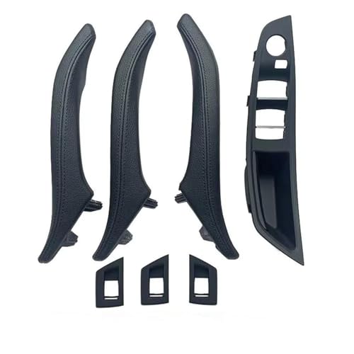 KJHOPY Auto Links Rechts Innen Tür Armlehne Griff Montage Für BMW 5 Series F10 520i 523i 528i 535i(RHD Black) von KJHOPY