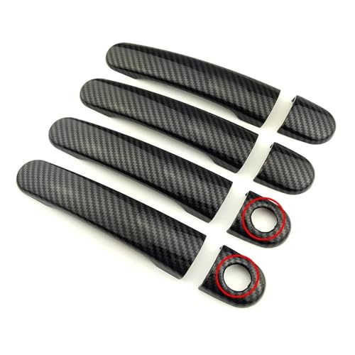 KJHOPY Chrom Auto Türgriff Abdeckung Dekoration Trim Schutz Aufkleber Für Sitz Für Altea 2004-2016(Style 4) von KJHOPY