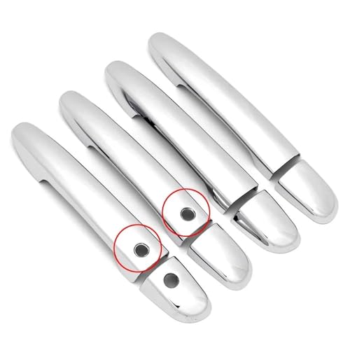 KJHOPY Chrom-Türgriffabdeckung, Zierleisten Und Türschalenabdeckung, Auto-Styling Für Mazda Für CX3 2015 2016 2017 2018(Style 2) von KJHOPY