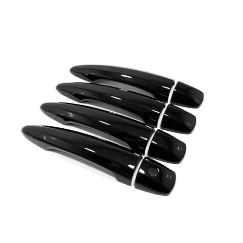 KJHOPY Exterieur-Zubehör ABS Chrom Kohlefaser Auto Türgriff Abdeckungen Trim Dekoration Aufkleber Für Nissan Für Altima 2019 2020 2021 2022(Style 1) von KJHOPY