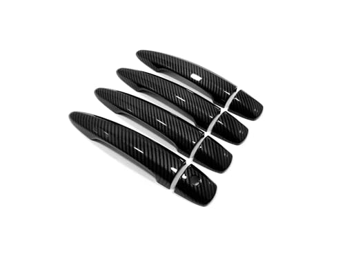 KJHOPY Exterieur-Zubehör ABS Chrom Kohlefaser Auto Türgriff Abdeckungen Trim Dekoration Aufkleber Für Nissan Für Altima 2019 2020 2021 2022(Style 2) von KJHOPY