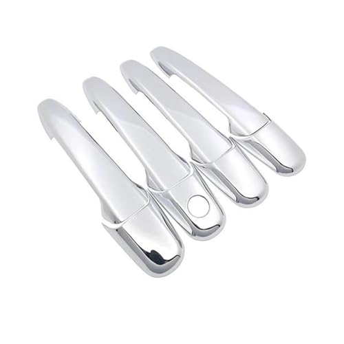 KJHOPY Exterieur-Zubehör Autotürgriffabdeckungen Chrom Für Ford Für Ranger Für Everest 2006-2011 ABS Kratzfeste Türverkleidung ABS-Zubehör(Style 1) von KJHOPY