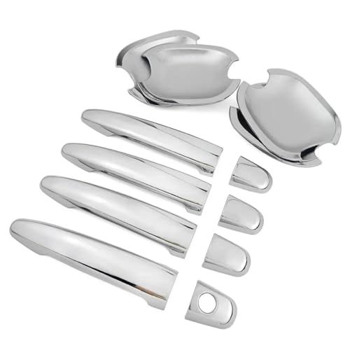 KJHOPY Für Toyota Für Sienna 2004-2010 Auto Styling Chrome Side Türgriff Abdeckung Trim & Tür Schüssel Abdeckung(Style 2) von KJHOPY