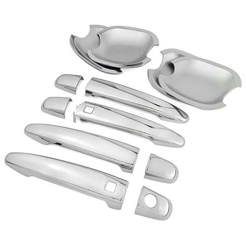 KJHOPY Für Toyota Für Sienna 2004-2010 Auto Styling Chrome Side Türgriff Abdeckung Trim & Tür Schüssel Abdeckung(Style 3) von KJHOPY