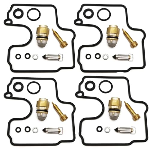 KJHOPY Vergaserteile 4sets Motorrad Vergaser Reparatursatz Für Suzuki GSX-R 600 1997-2000 Wiederaufbau Vergasersatz Schrauben Dichtung Teile von KJHOPY