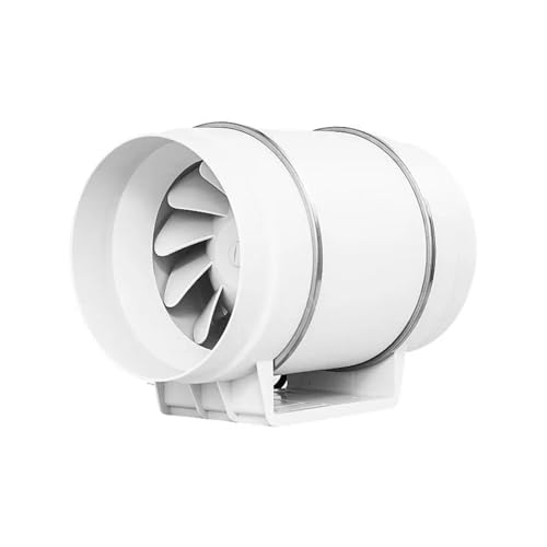 KJHYYPP Abluftventilator, 6''Abluftventilator Leiser Inline-Rohrkanalventilator Badezimmer Abzug Lüftung Küche WC Wand Luftreinigung Booster Gebläse von KJHYYPP