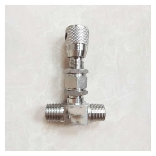 1/8" 1/4" 3/8" 1/2" BSP NPT Außengewinde Schott 304 Edelstahl Absperrnadelventil Durchfluss Mikroregulierende Dosierung(Npt,0.5 Inch) von KJJFIPCXP