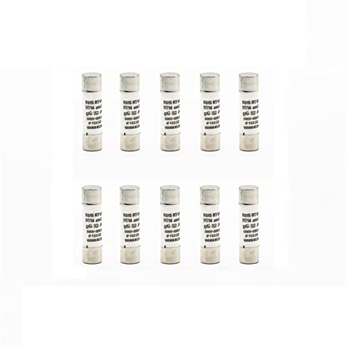 10 Stück 10 x 38 mm flinke Keramiksicherung 250 V 1 A 2 A 4 A 6 A 8 A 10 A 16 A 20 A 25 A 32 A RO15 RT18 RT14(8A) von KJJFIPCXP