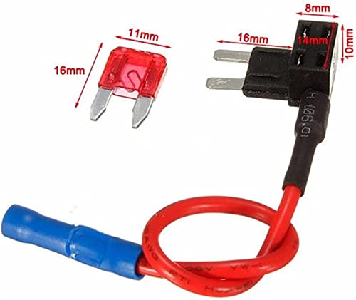 12-V-Auto Sicherungshalter Add-a-Circuit KLOPFEN Adapter micro/mini/Standard ATM APM Blade Auto -Sicherungen 12 V 10a Blattauto -Sicherungen(Mini) von KJJFIPCXP