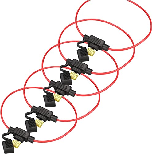 5pcs Auto Car Blade Inline -Typ Geldautomat Mini Sicherung wasserdichte Halter Hülle Motorhahn Blow Blo 12V 30a von KJJFIPCXP