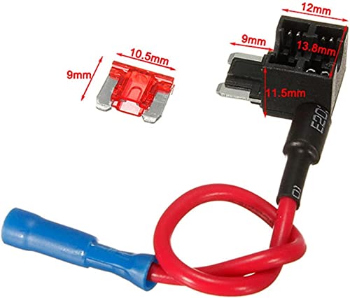 ADD-A-Schaltung des Autos Backup Halter KLOPFEN Adapter 12V Micro/Mini/Standard ATM APM Blattauto -Sicherungen mit 10A -Klingenauto -Backup mit Halter(Micro) von KJJFIPCXP