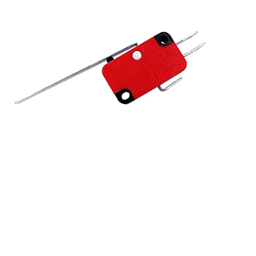 Endschalter 10 Stück Mini-Endschalter Wegschalter Rollenlichtbogen Hebel Schnappfunktion Push-Mikroschalter 125 V NO NC(V-153-1c25) von KJJFIPCXP
