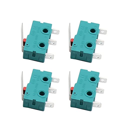 Ersatzteile Endschalter, 10 Stück 3D-Drucker Endschalter Druckknopfschalter KW12 Mikro-Grenzwertsensor Autoschalter 3-polig Mikro 5A 125 250V 3D-Druckerteile von KJJFIPCXP