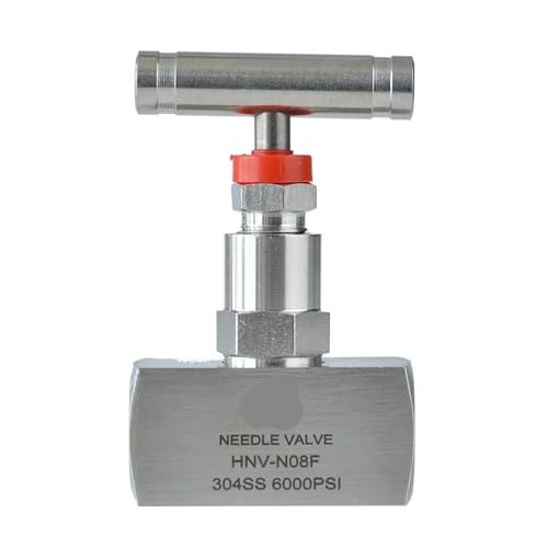 Hochtemperatur-NPT-Gewindenadelventil Manometernadelventil Edelstahl J13W-320P Kugelventil(0.5 Inch) von KJJFIPCXP
