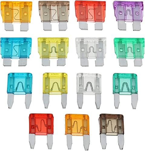 KJJFIPCXP 1 0pcs Autoauto-Klingen verschmelzen Automobilautos Sicherheitssicherungsstandard-Sortiment mit Kleiner Größe for kleines Auto(Small 15Amp Blue) von KJJFIPCXP