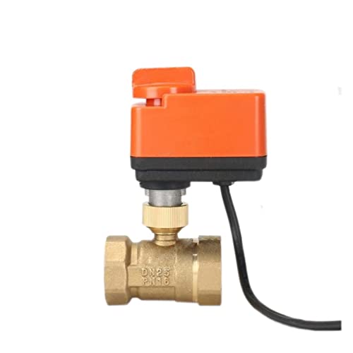 KJJFIPCXP 1 STÜCKE DN15 DN20 DN25 DN32 DN40 Elektrischer Kugelhahn AC220V 3-Draht 2-Wege-Steuerung Messinggewinde Elektrischer Kugelhahn Stabil(12vdc-2 Way,0.75 Inch) von KJJFIPCXP