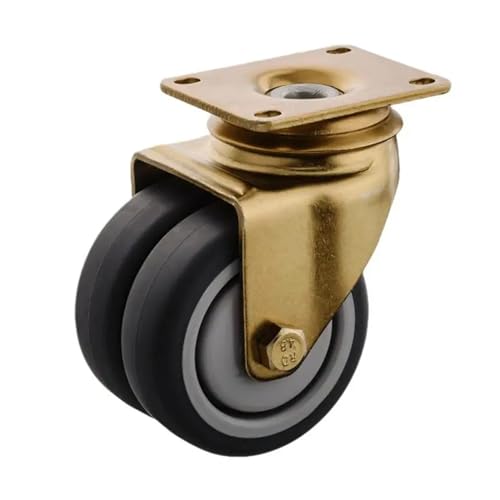 KJJFIPCXP 1 stück Paket Luftfahrt Esszimmer warenkorb Rad 3 Zoll Lenkrolle Lager Stille TPR Doppel von KJJFIPCXP