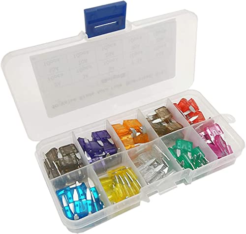 KJJFIPCXP 100pcs/Los Mini Auto Sicherung 10 Value Car Fuse Blade Kit Sortiment mit Box 2a 3a 5a 7.5a 10a 15a 20a 25a 30a 35a KJJFIPCXP 100pcs/Los Mini Auto Sicherung 10 Value Car Fuse Blade Kit Sortiment mit Box 2a 3a 5a 7.5a 10a 15a 20a 25a 30a 35a von KJJFIPCXP