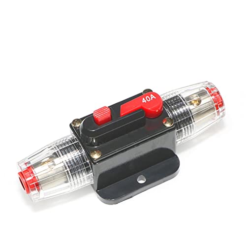KJJFIPCXP 12-60V DC AMP Leistungsschalter 20A 30A 40A 50A 60A 80A 100A Auto Inline Ersetzen Sicherung Reset Inverter Halter AGU Stil Refit Adapter(Violet) von KJJFIPCXP