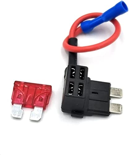 KJJFIPCXP 12 V Kleiner mittelgroß KLOPFEN Adapter mit Micro Mini Standard Geldautomat Klingen Sicherung(Medium 10A) von KJJFIPCXP