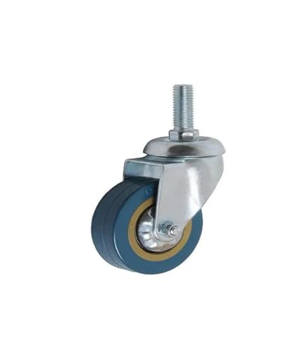 KJJFIPCXP 4 Teile/los PVC Swivel Industrielle Rollen 3-Zoll Blei Schraube Grau Gummi Rad Gefrierschrank Last-Lager(M10-30mm) von KJJFIPCXP