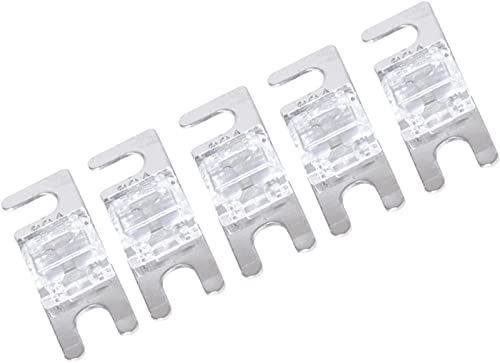 KJJFIPCXP 5 Stück Mini Anl Bolt Fork Fuse Kit Car Bolt Fork Sicherungsauto Audio -Leistungsschalter for 1 2 V/24 V/32 V Autoboot -LKW -Audio(Bianco) von KJJFIPCXP