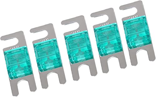 KJJFIPCXP 5 Stück Mini Anl Bolt Fork Fuse Kit Car Bolt Fork Sicherungsauto Audio -Leistungsschalter for 1 2 V/24 V/32 V Autoboot -LKW -Audio(Green) von KJJFIPCXP